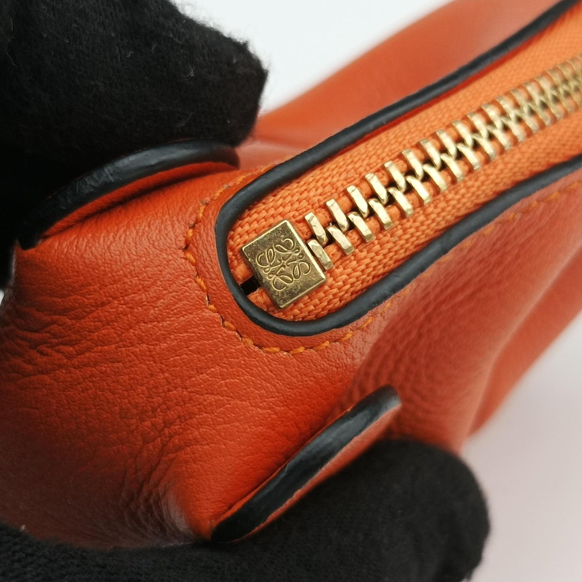 Elephant Pouch Orange Leather 101708エレファント オレンジ レザー 101708
