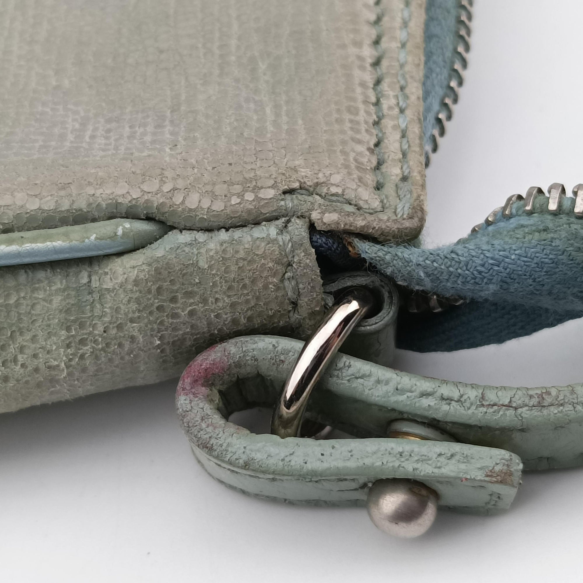 Saddle Green Lizard-Embossed Leather M00031サドル グリーン リザード型押しレザー M00031