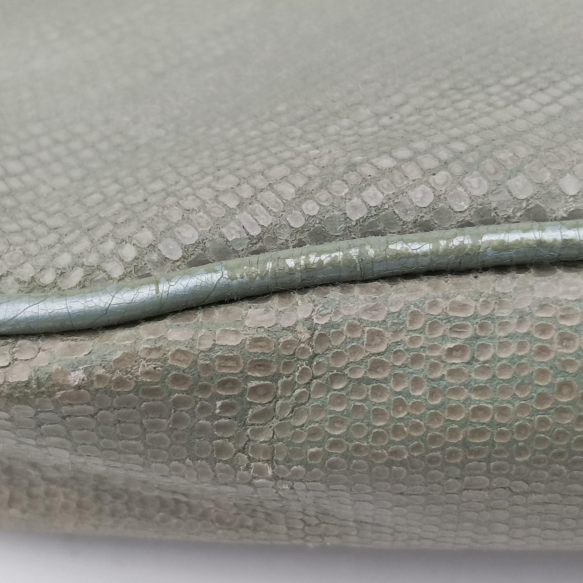 Saddle Green Lizard-Embossed Leather M00031サドル グリーン リザード型押しレザー M00031