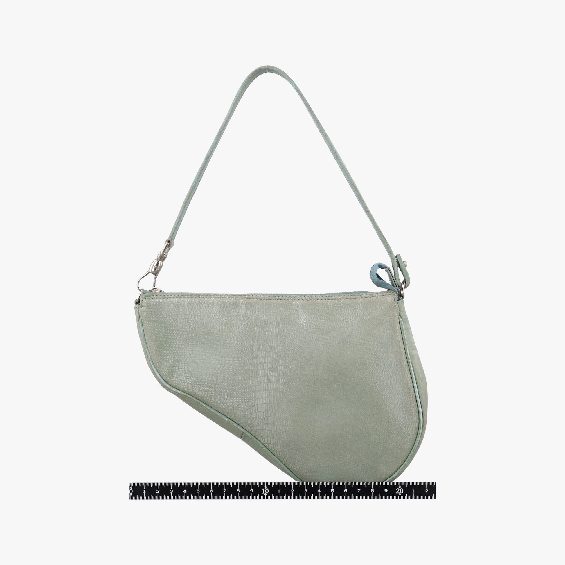 Saddle Green Lizard-Embossed Leather M00031サドル グリーン リザード型押しレザー M00031