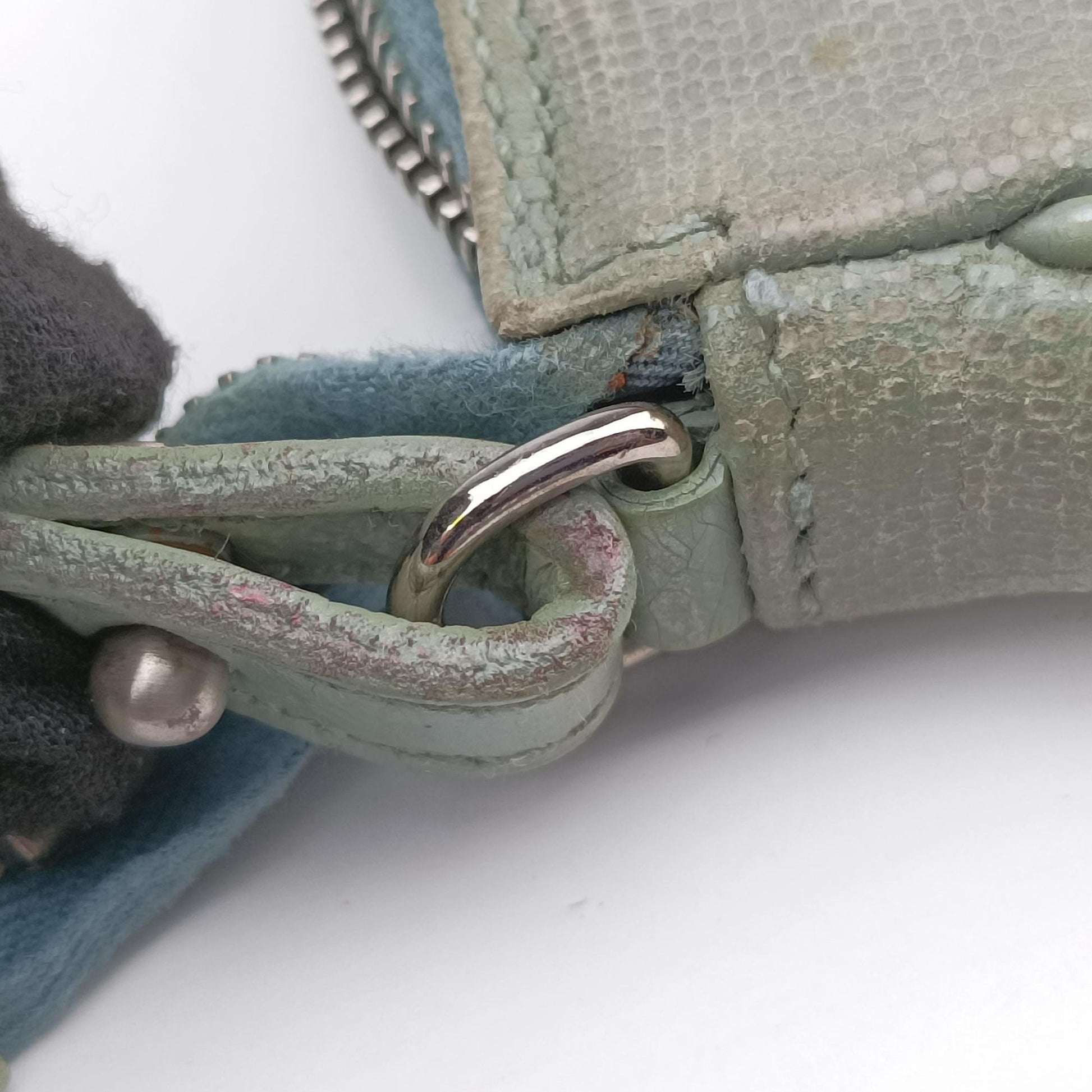 Saddle Green Lizard-Embossed Leather M00031サドル グリーン リザード型押しレザー M00031