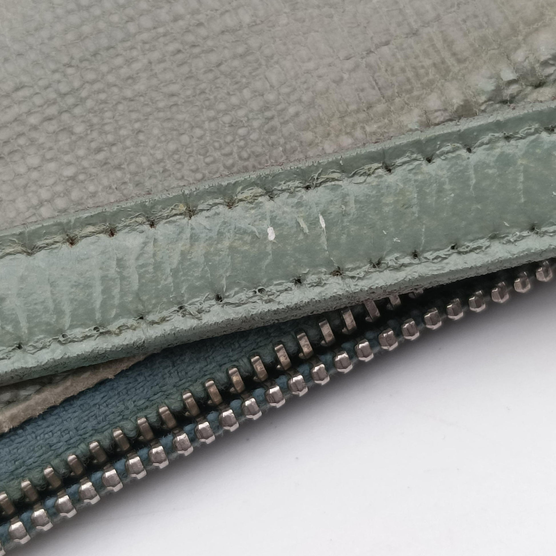 Saddle Green Lizard-Embossed Leather M00031サドル グリーン リザード型押しレザー M00031