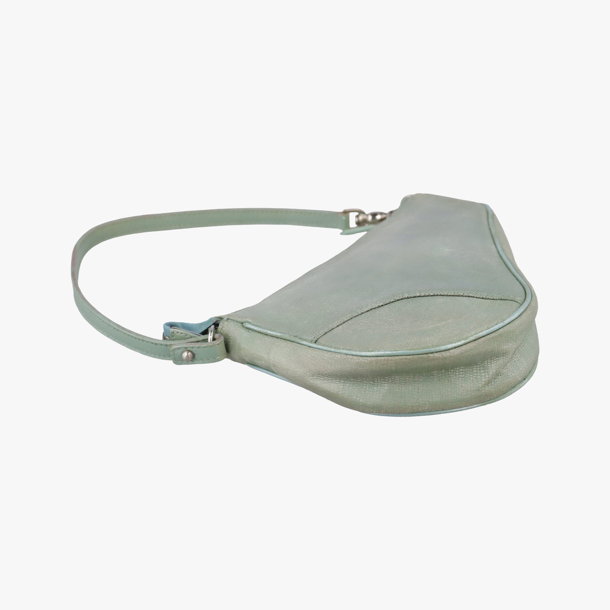 Saddle Green Lizard-Embossed Leather M00031サドル グリーン リザード型押しレザー M00031