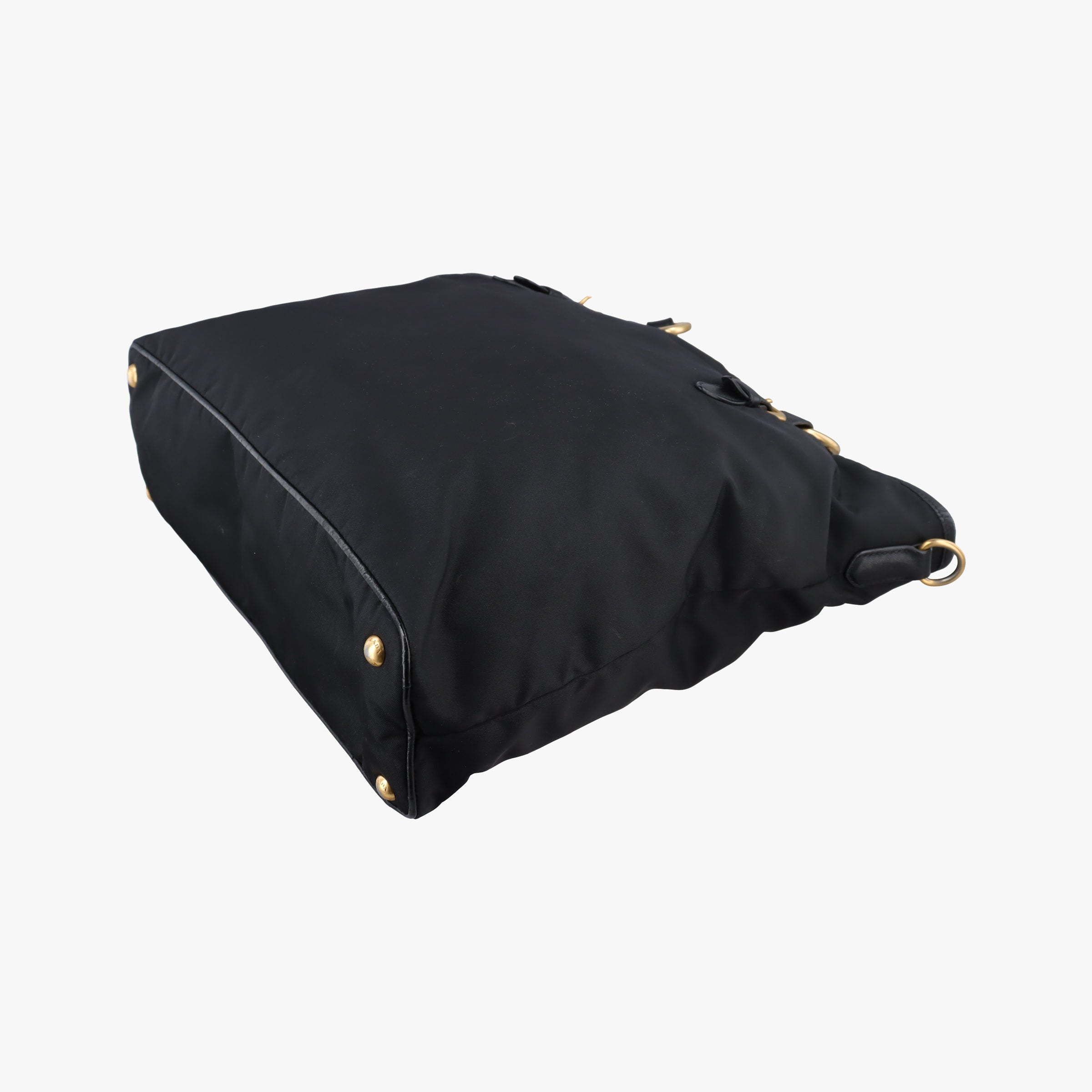 Tessuto Satchel Black nylon × leather BR4997 164テッスート サッチェル ブラック ナイロン×レザー BR4997 164