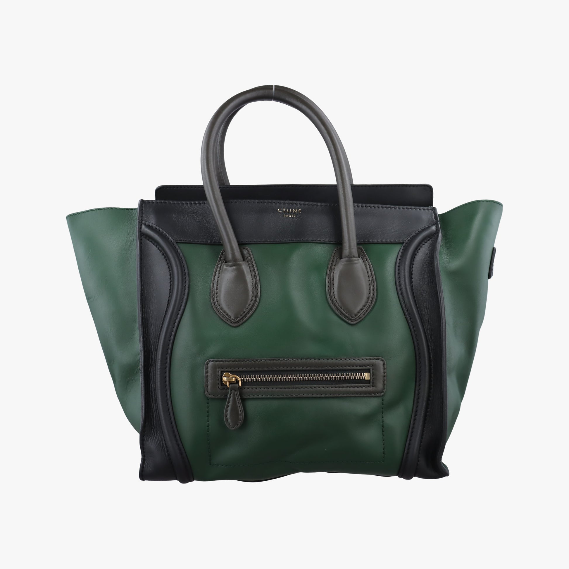 Luggage Mini Shopper Green×black Leather F-AT-0171 F-MM-0181ラゲージミニショッパー グリーン×ブラック レザー F-AT-0171 F-MM-0181