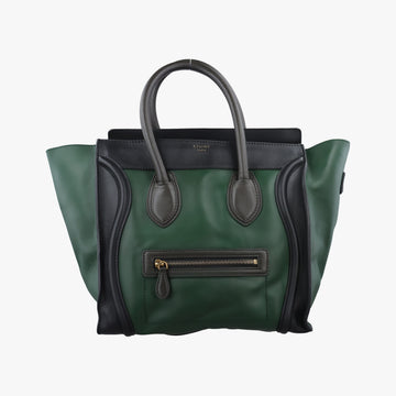 Luggage Mini Shopper Green×black Leather F-AT-0171 F-MM-0181ラゲージミニショッパー グリーン×ブラック レザー F-AT-0171 F-MM-0181