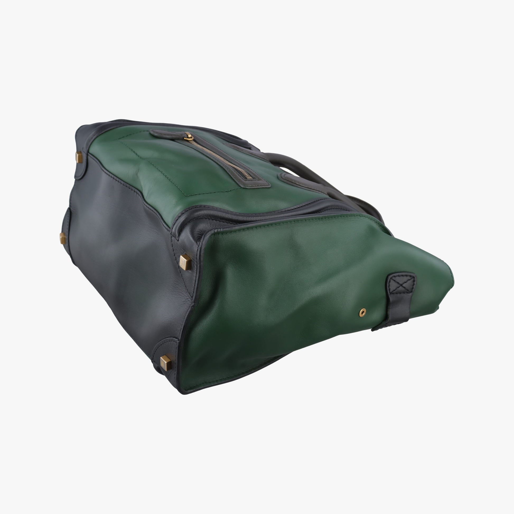 Luggage Mini Shopper Green×black Leather F-AT-0171 F-MM-0181ラゲージミニショッパー グリーン×ブラック レザー F-AT-0171 F-MM-0181