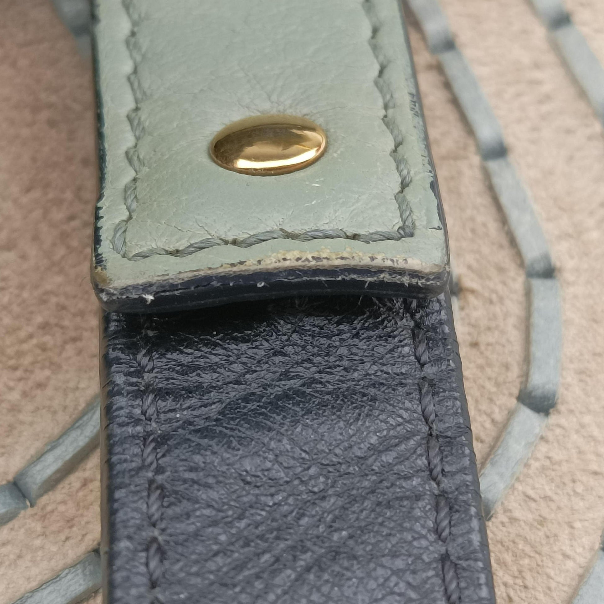 Hudson Blue × Green leather 01 17 70 65ハドソン ブルー × グリーン レザー 01 17 70 65
