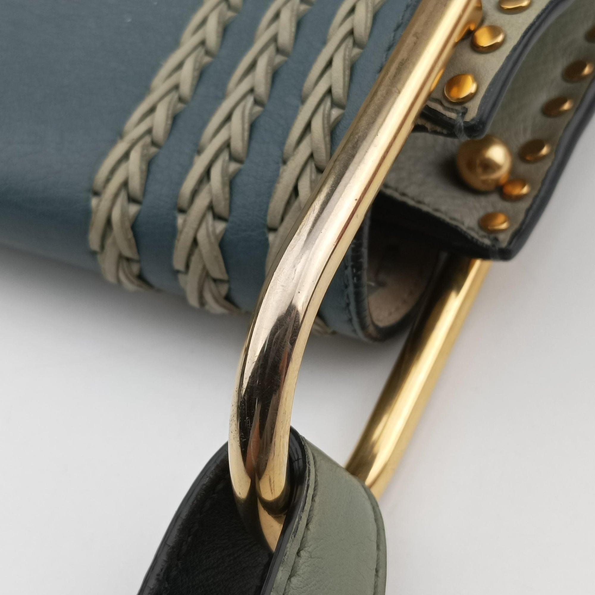 Hudson Blue × Green leather 01 17 70 65ハドソン ブルー × グリーン レザー 01 17 70 65