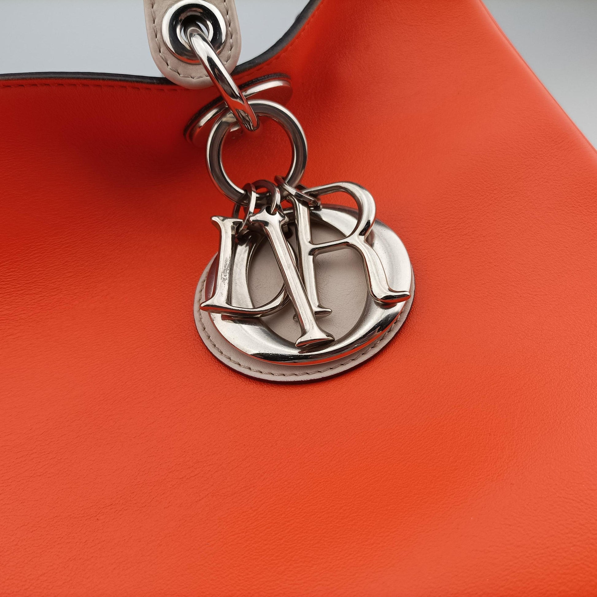 Diorissimo Orange × Multicolor Leather × Snakeskin 09-MA-0124ディオリッシモ オレンジ × マルチカラー レザー × スネークスキン 09-MA-0124