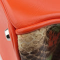 Diorissimo Orange × Multicolor Leather × Snakeskin 09-MA-0124ディオリッシモ オレンジ × マルチカラー レザー × スネークスキン 09-MA-0124