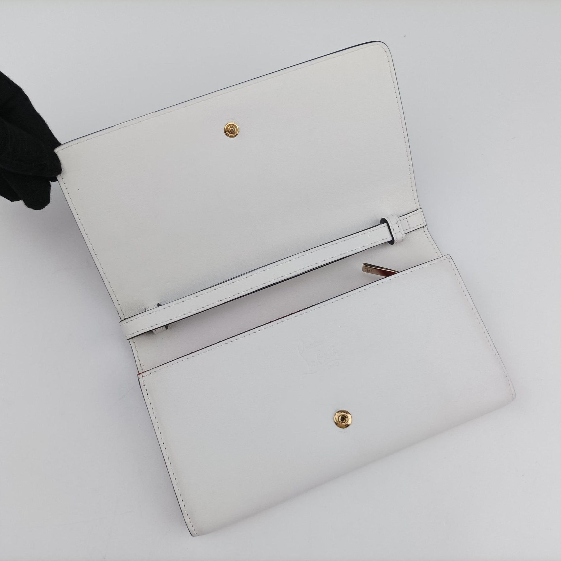 Paloma Clutch White Leather パロマクラッチ ホワイト レザー 