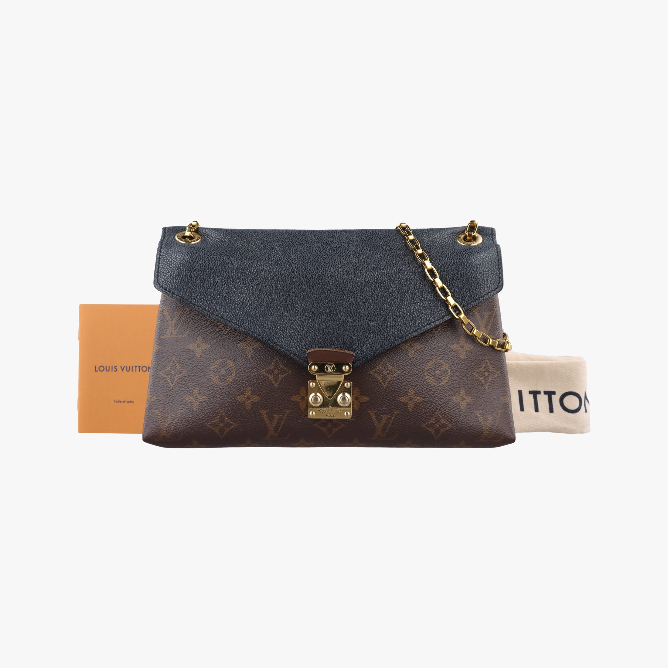 PALLAS Chain Brown×Noir Monogram Canvas×calf leather M41223 CA4196パラス チェーン モノグラム/ブラウン×ノワール モノグラムキャンバス×カーフレザー M41223 CA4196