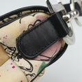 Paris '50s Motif Print Saddle Bag Beige × Multicolor Canvas × Leather 06-RU-003550's パリ モチーフ プリント サドルバッグ ベージュ×マルチカラー キャンバス × レザー 06-RU-0035