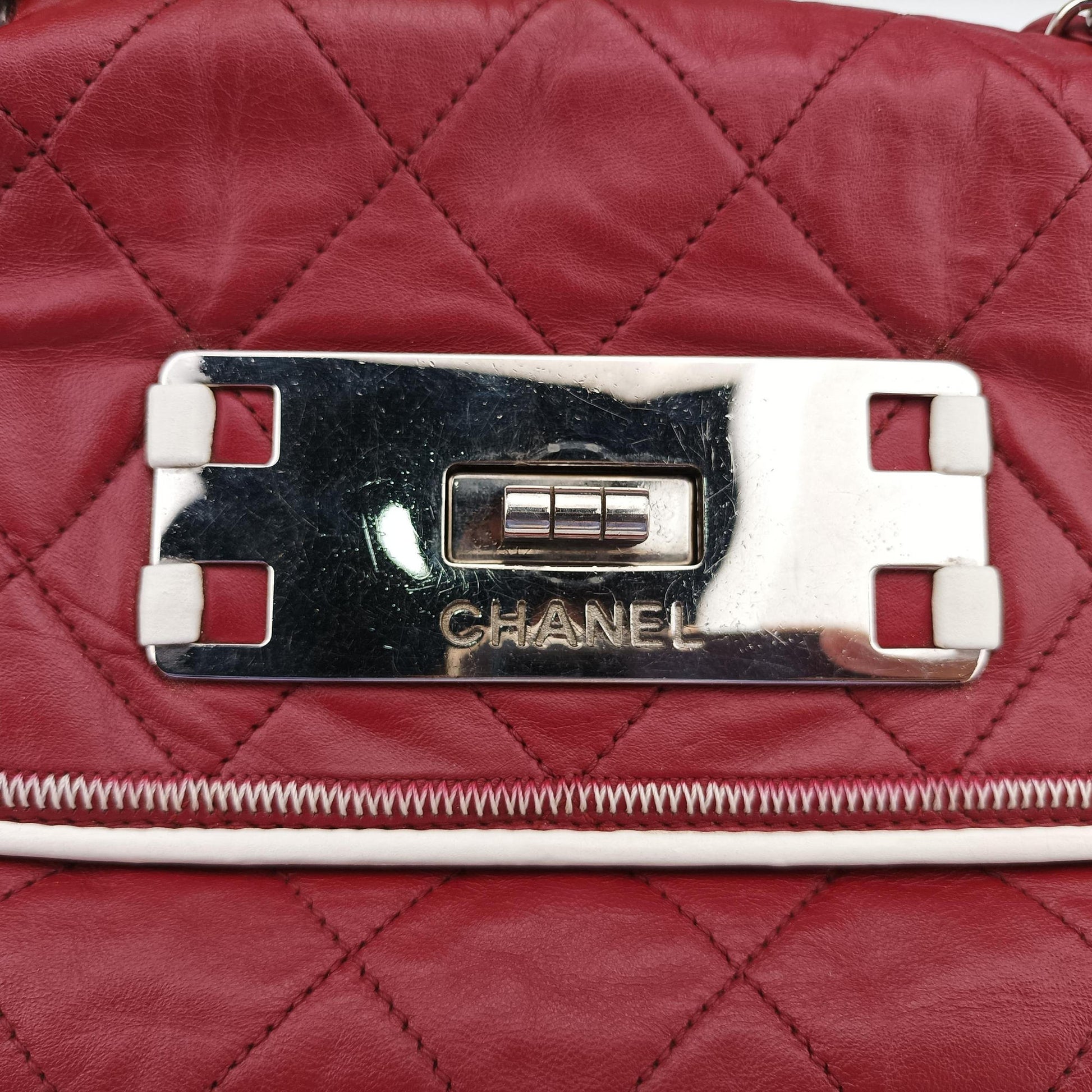 2.55East West Red Leather A37691 121334092.55イースト ウェスト レッド レザー A37691 12133409
