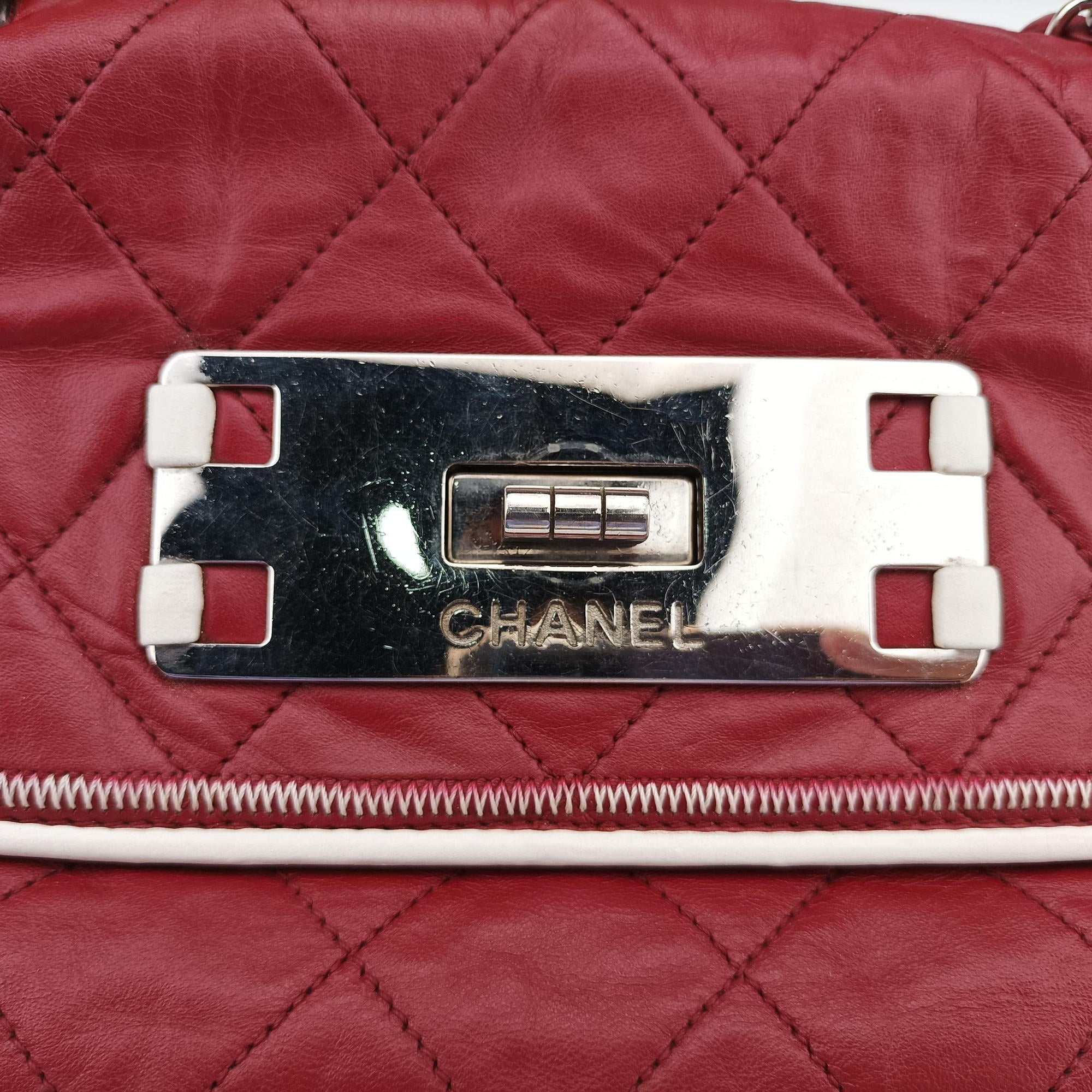 2.55East West Red Leather A37691 121334092.55イースト ウェスト レッド レザー A37691 12133409