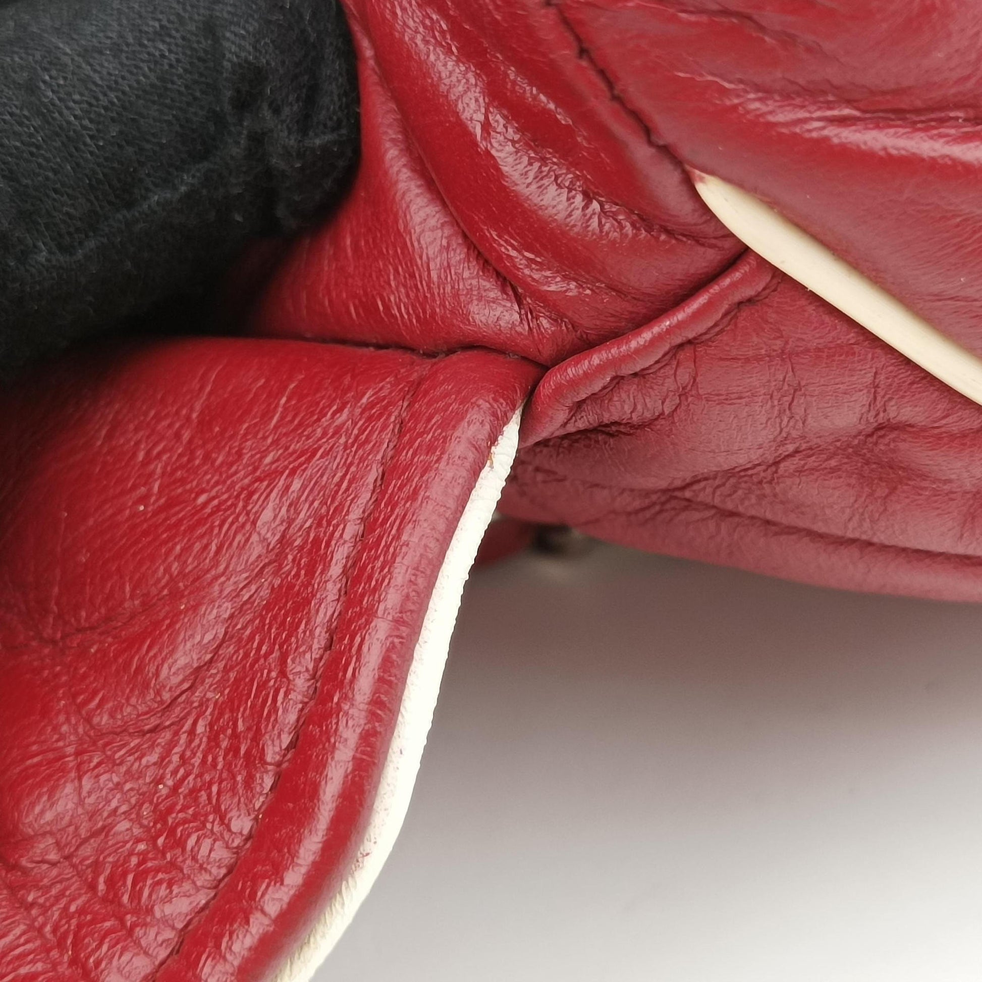 2.55East West Red Leather A37691 121334092.55イースト ウェスト レッド レザー A37691 12133409