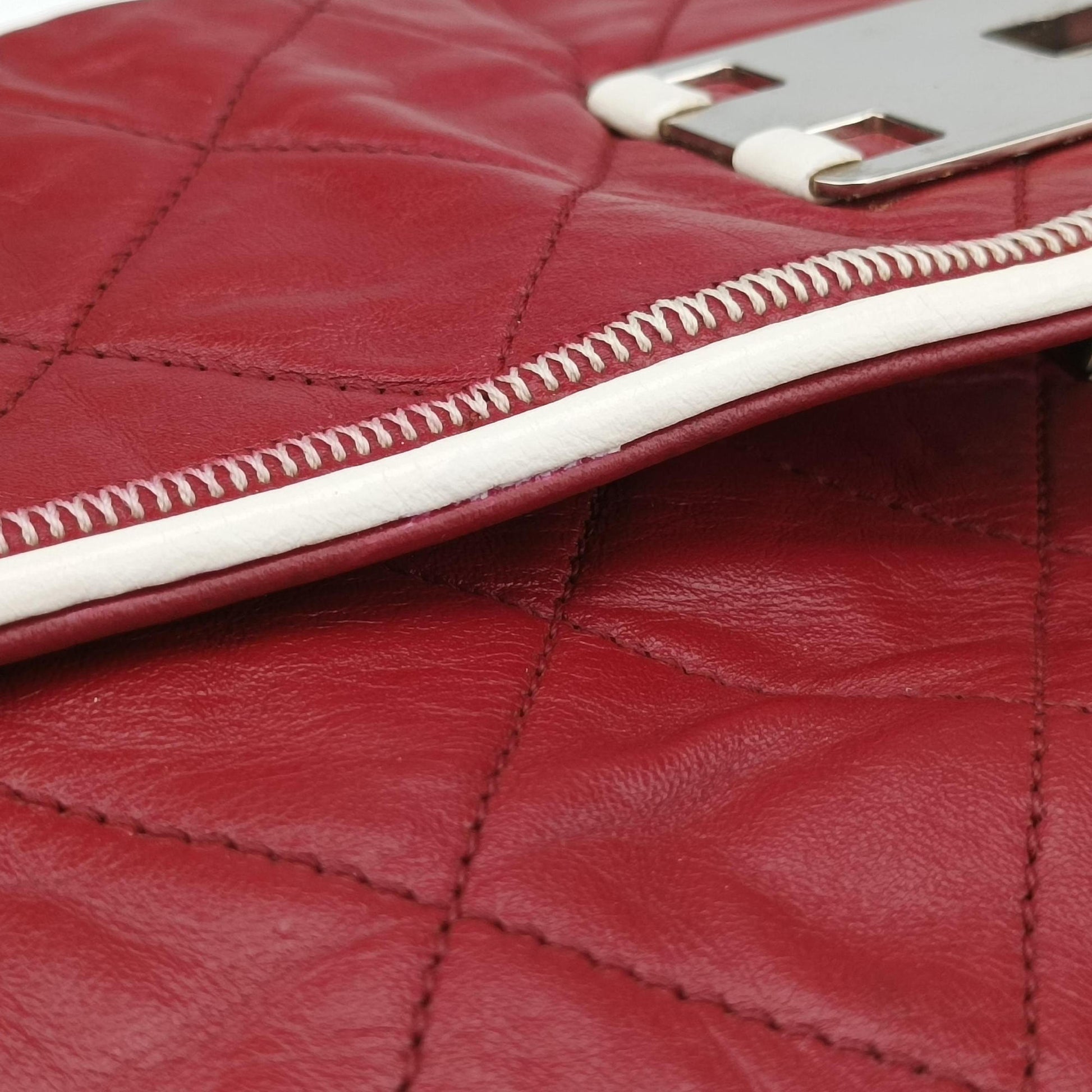 2.55East West Red Leather A37691 121334092.55イースト ウェスト レッド レザー A37691 12133409