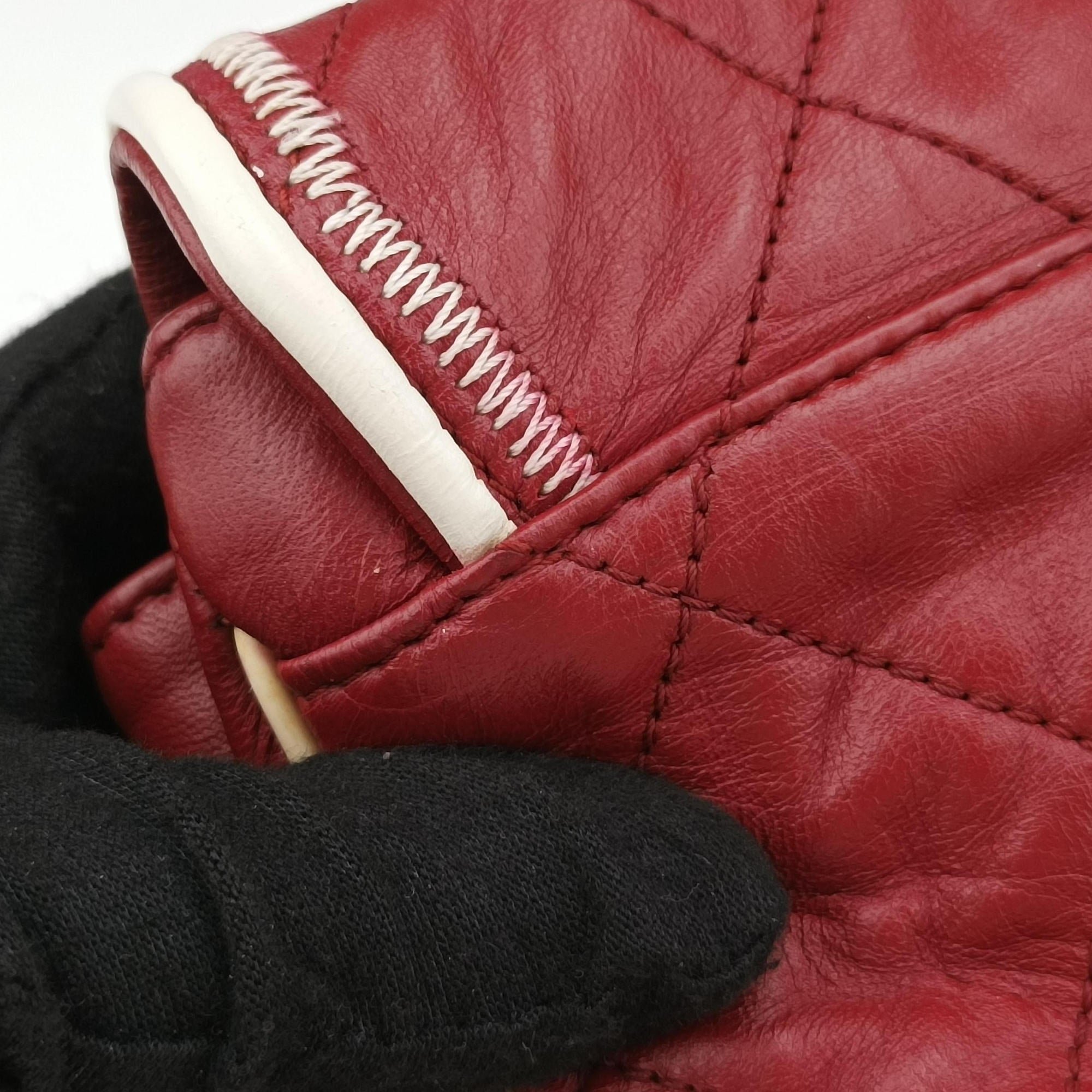 2.55East West Red Leather A37691 121334092.55イースト ウェスト レッド レザー A37691 12133409