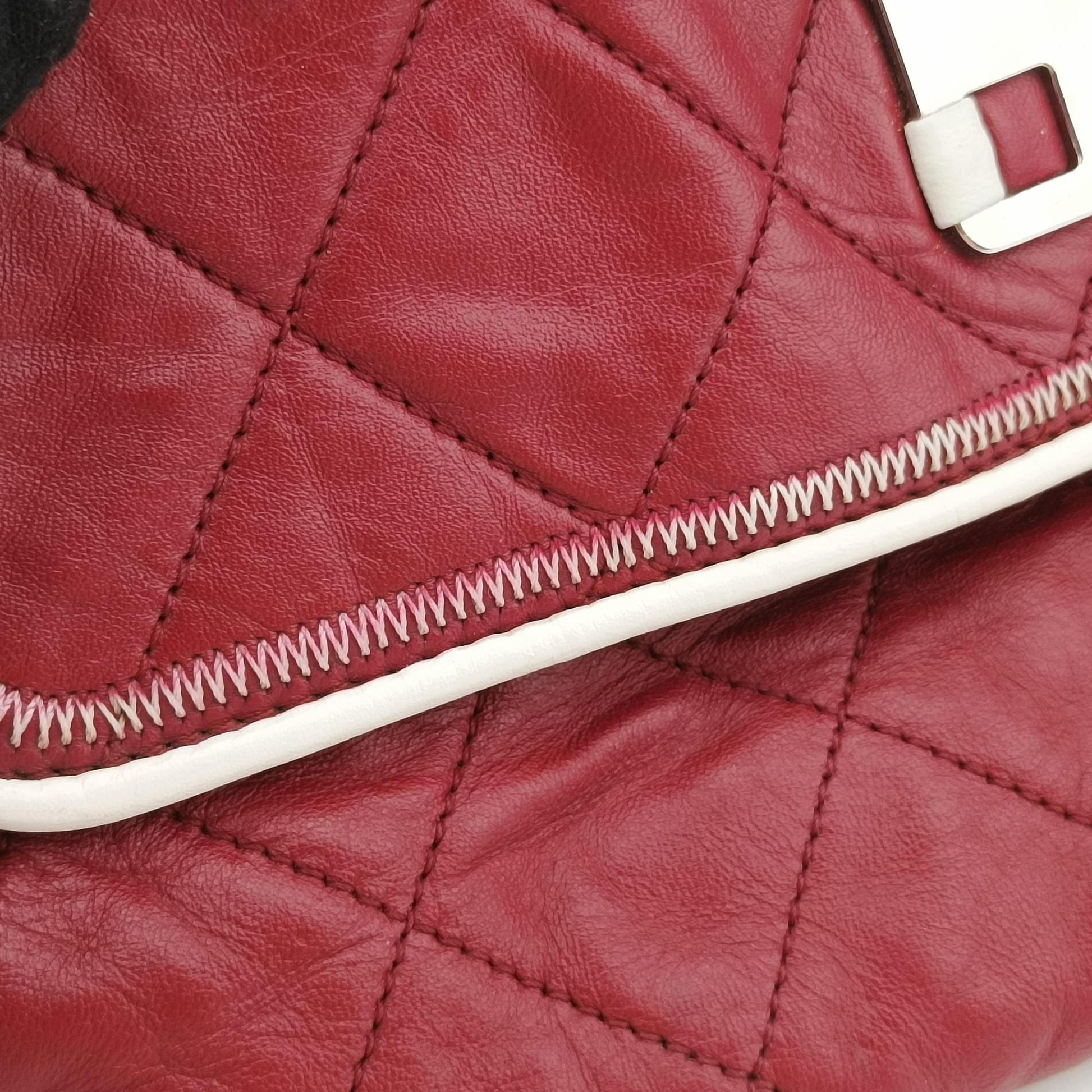 2.55East West Red Leather A37691 121334092.55イースト ウェスト レッド レザー A37691 12133409