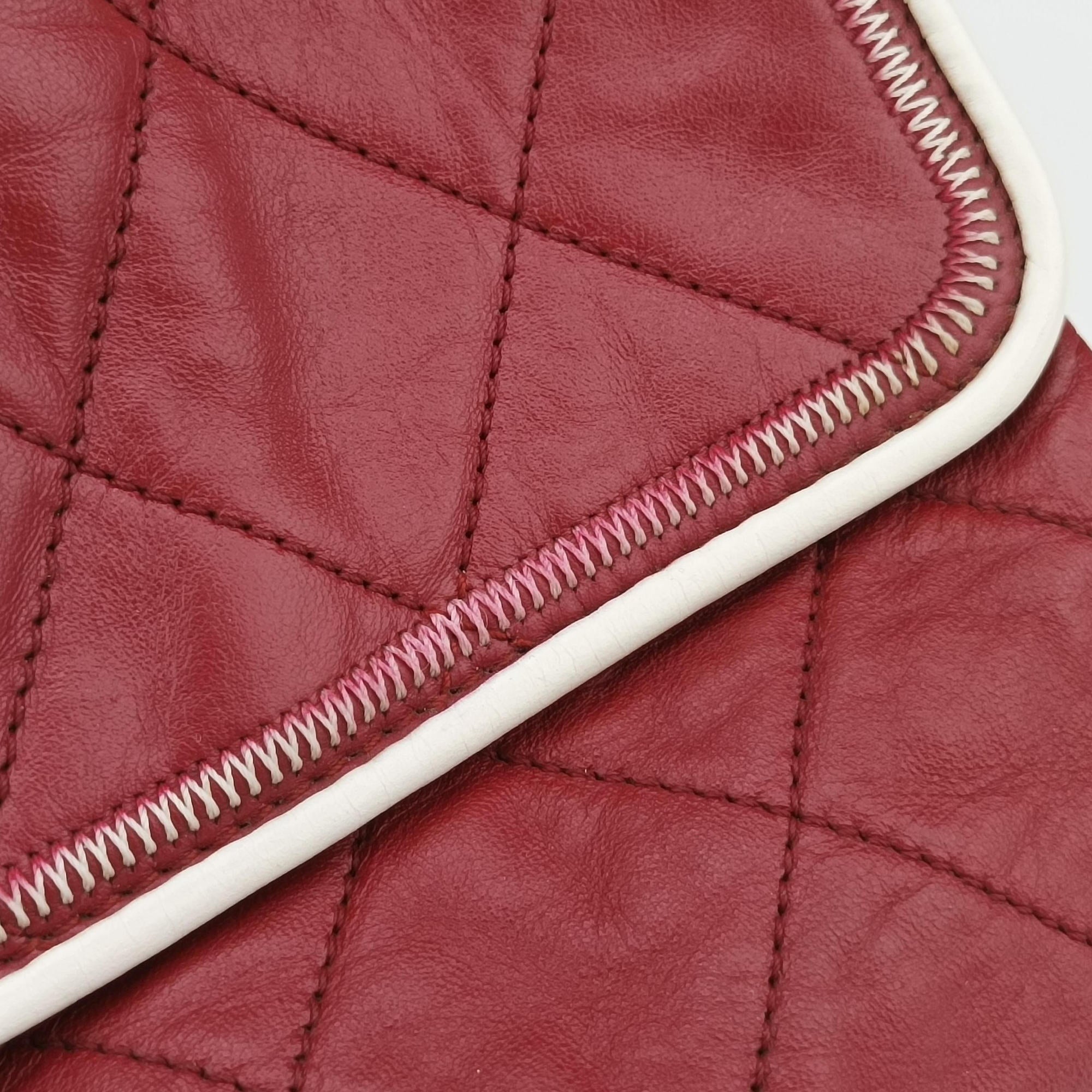 2.55East West Red Leather A37691 121334092.55イースト ウェスト レッド レザー A37691 12133409