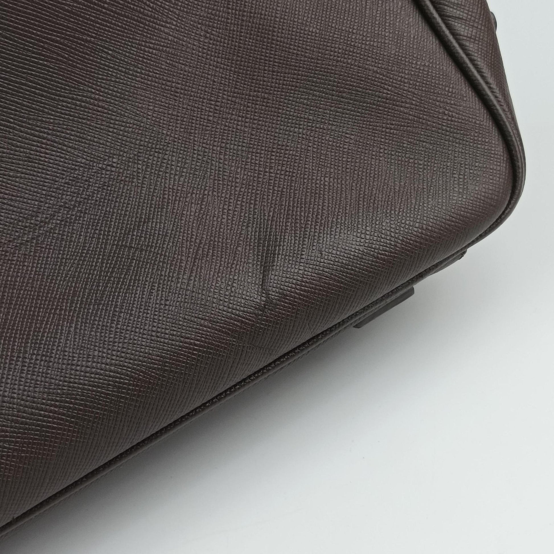 business bag briefcase Brown SAFFIANO Leather 2VE363 7/A 173ビジネスバッグ ブリーフケース ブラウン サフィアーノレザー 2VE363 7/A 173