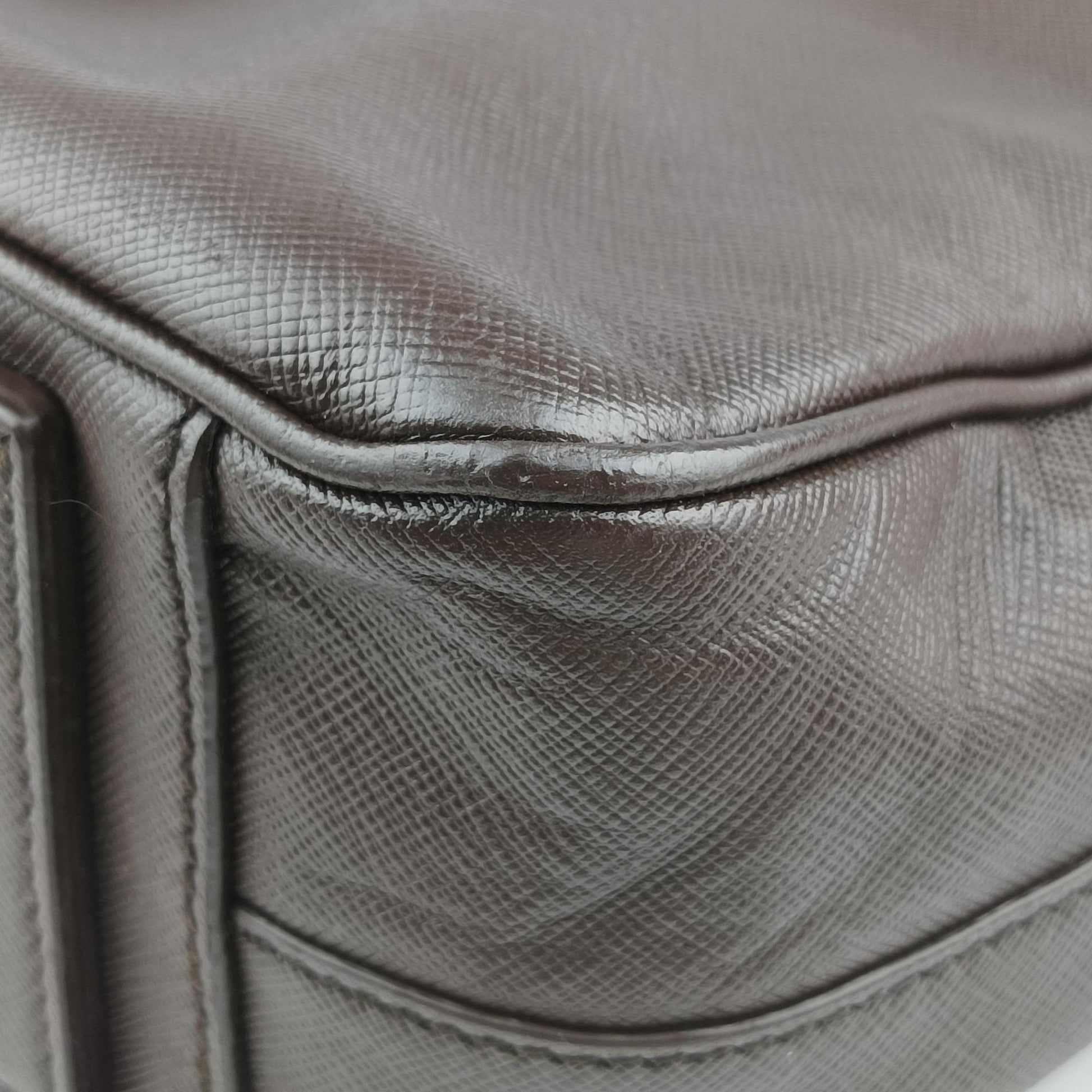 business bag briefcase Brown SAFFIANO Leather 2VE363 7/A 173ビジネスバッグ ブリーフケース ブラウン サフィアーノレザー 2VE363 7/A 173