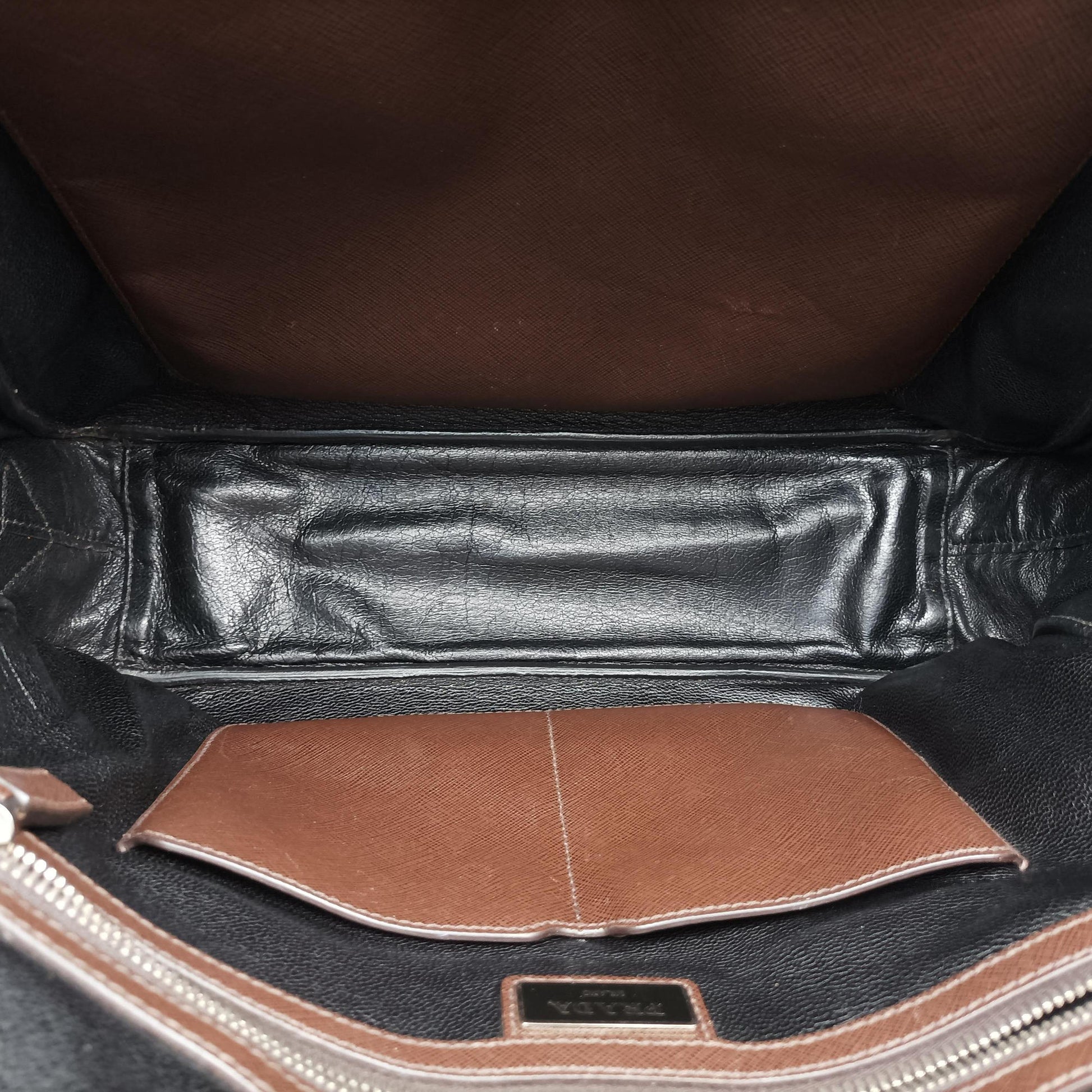 business bag briefcase Brown SAFFIANO Leather 2VE363 7/A 173ビジネスバッグ ブリーフケース ブラウン サフィアーノレザー 2VE363 7/A 173