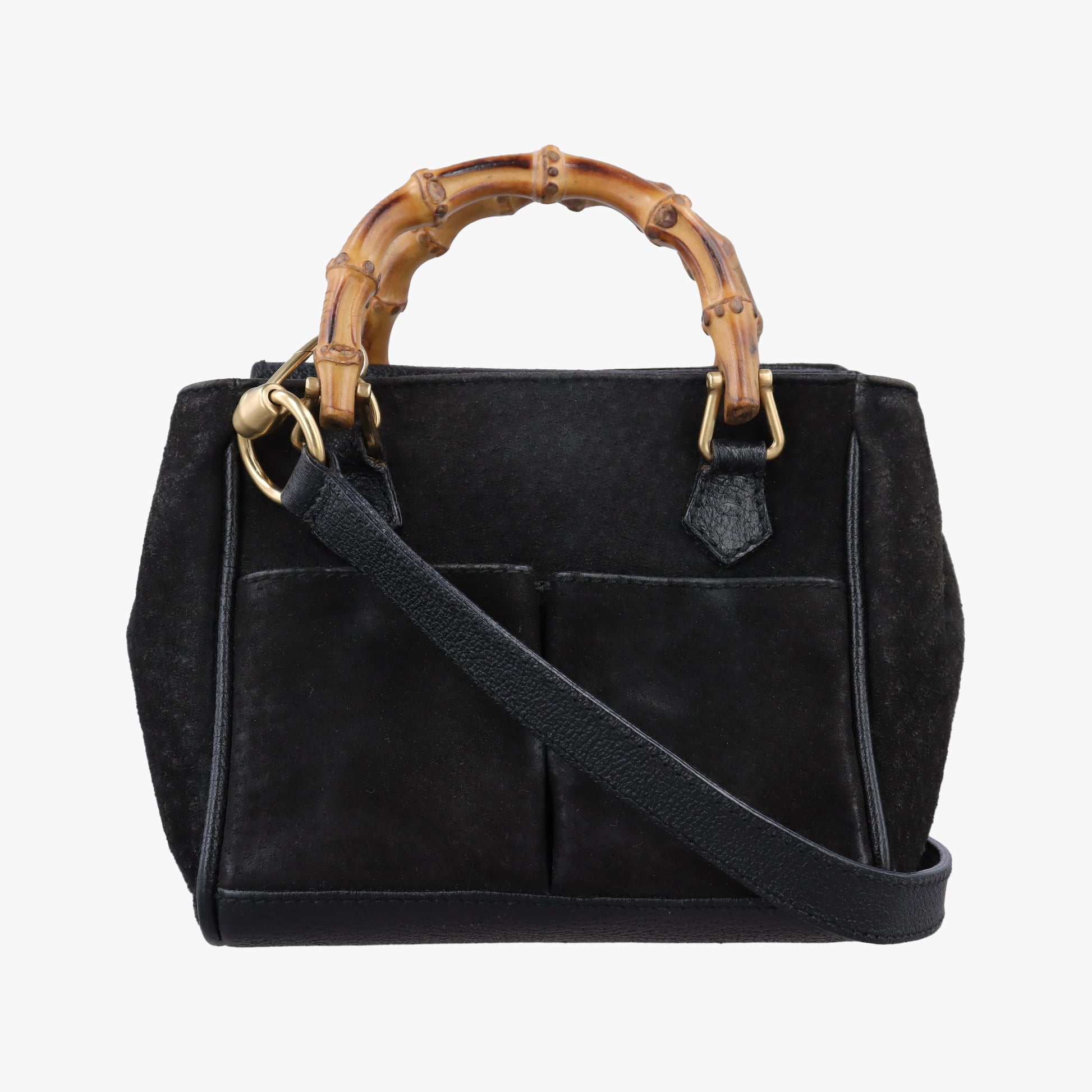 bamboo Black Suede× Leather 007.17 バンブー ブラック スエード× レザー 007.17 