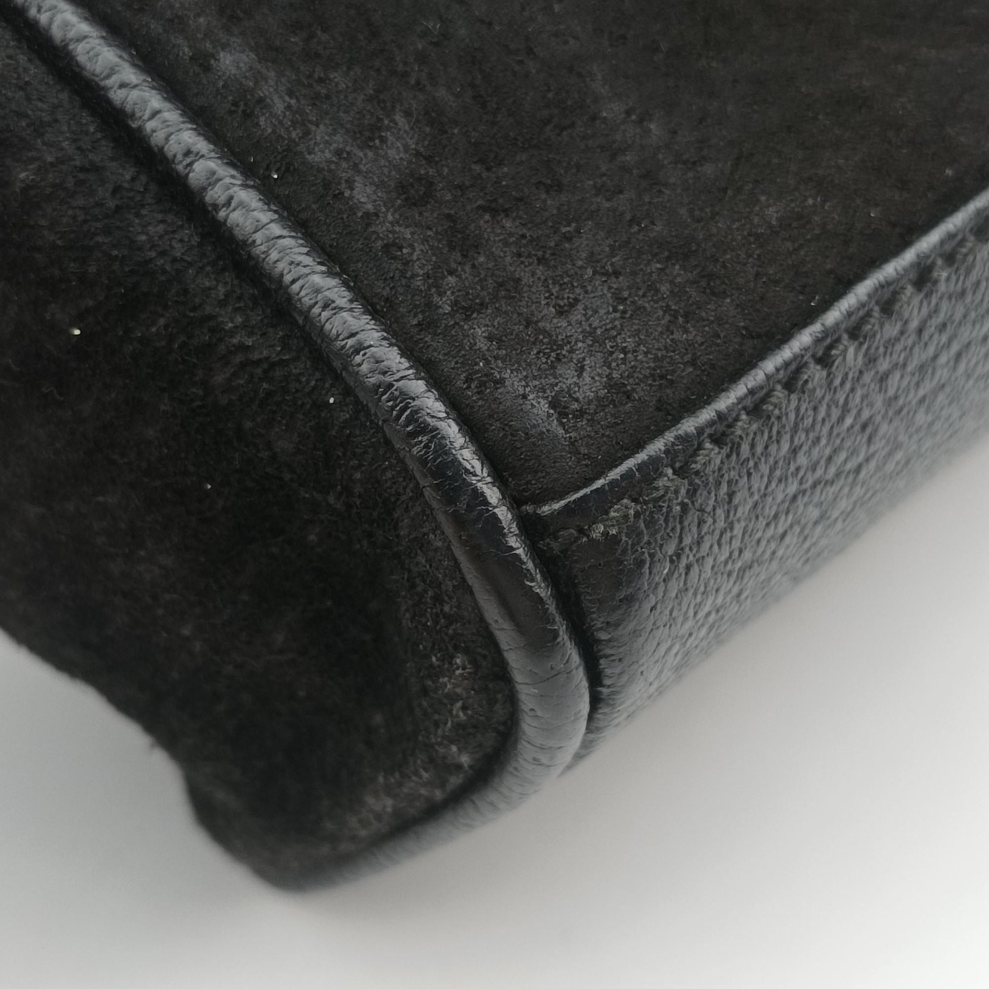 bamboo Black Suede× Leather 007.17 バンブー ブラック スエード× レザー 007.17 