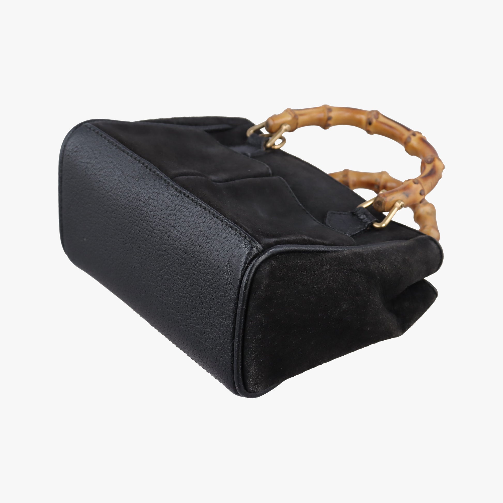 bamboo Black Suede× Leather 007.17 バンブー ブラック スエード× レザー 007.17 
