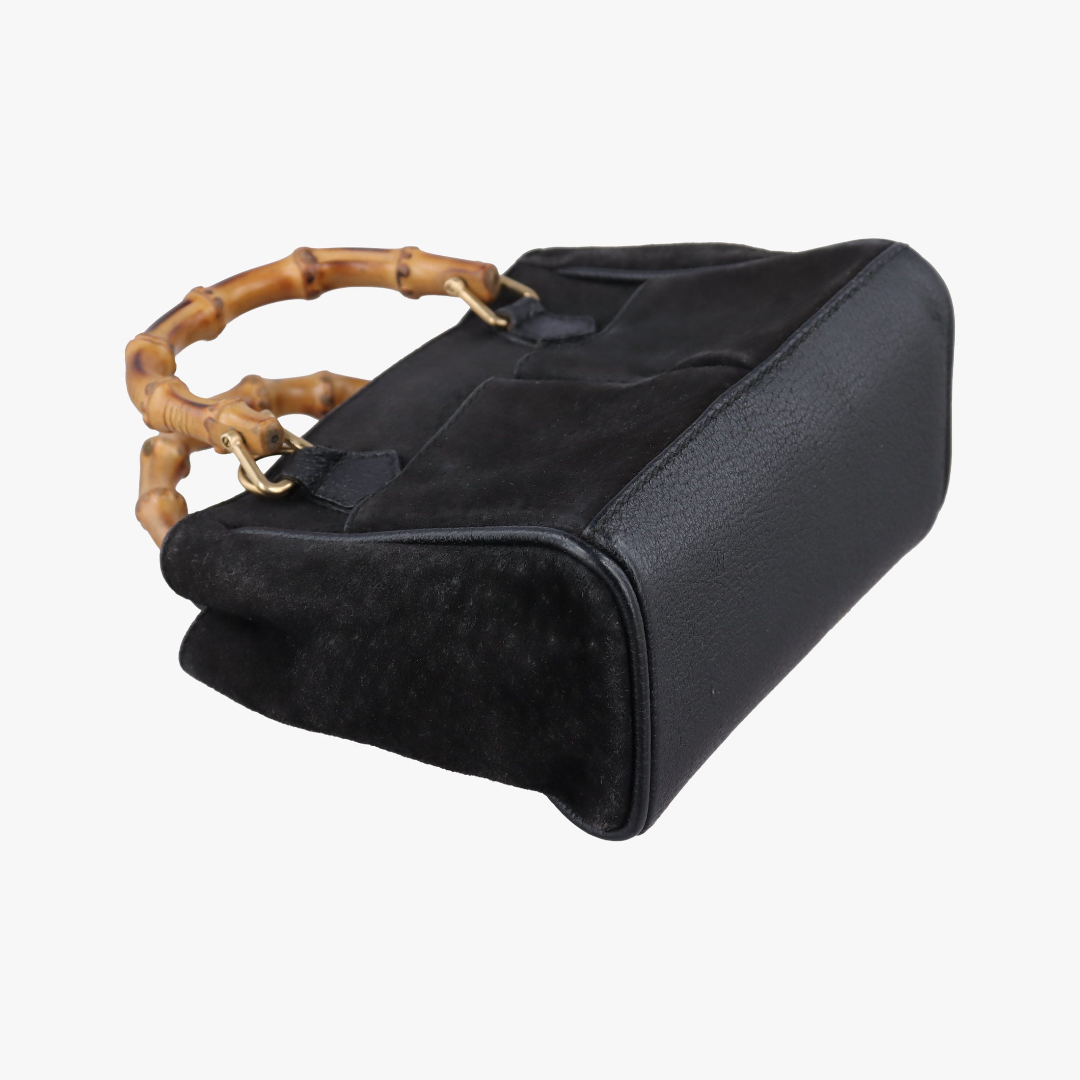 bamboo Black Suede× Leather 007.17 バンブー ブラック スエード× レザー 007.17 