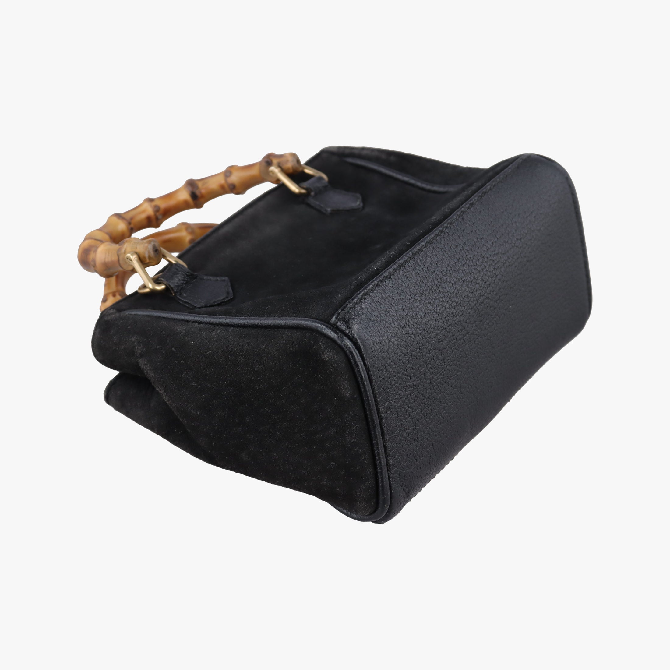 bamboo Black Suede× Leather 007.17 バンブー ブラック スエード× レザー 007.17 