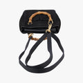 bamboo Black Suede× Leather 007.17 バンブー ブラック スエード× レザー 007.17 