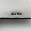 Miu Lady White Leather 37ミュウレディ ホワイト レザー 37