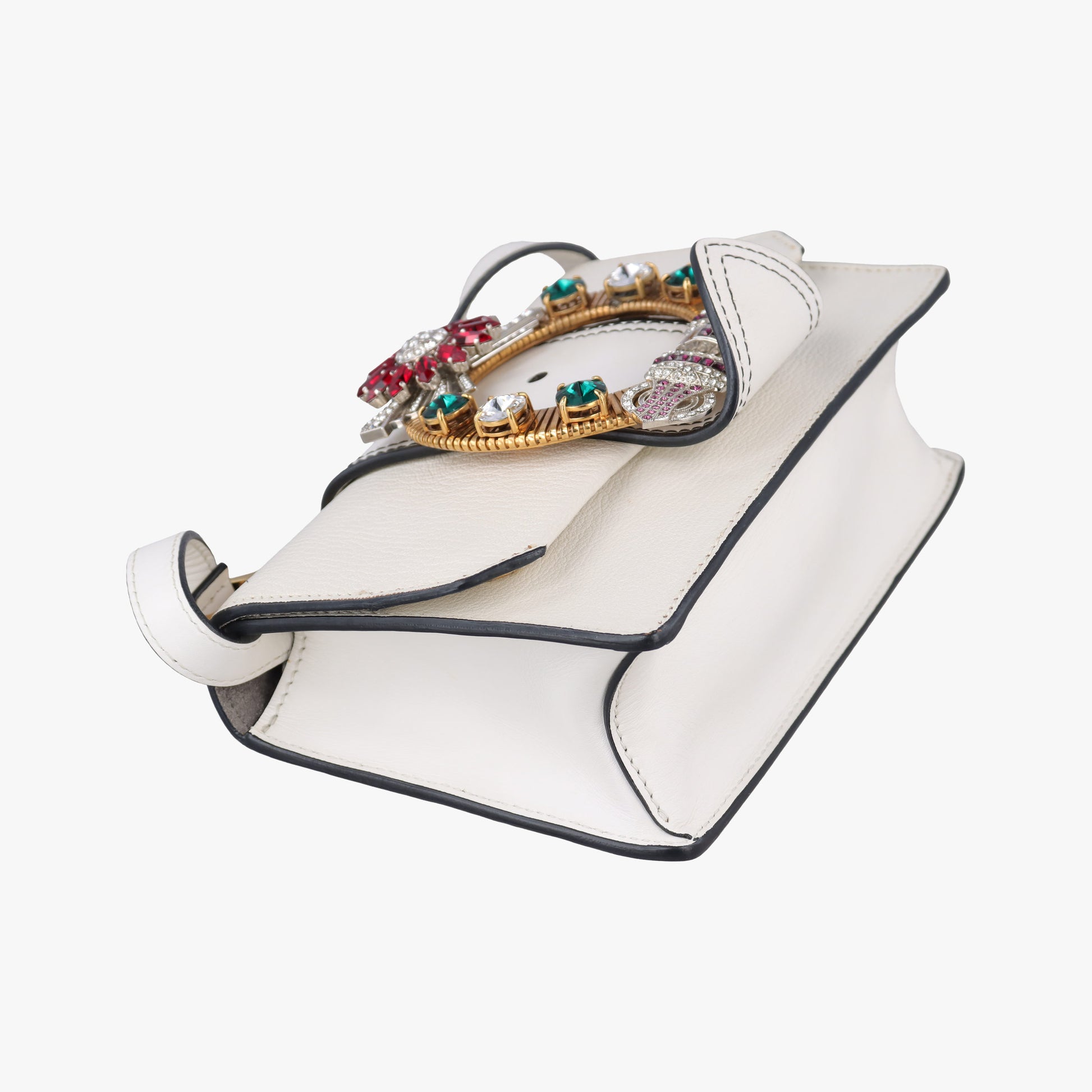 Miu Lady White Leather 37ミュウレディ ホワイト レザー 37