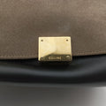 Trapeze Beige×black×blue Suede × leather S-MP-1121トラペーズミディアム ベージュ×ブラック×ブルー スエード×レザー S-MP-1121