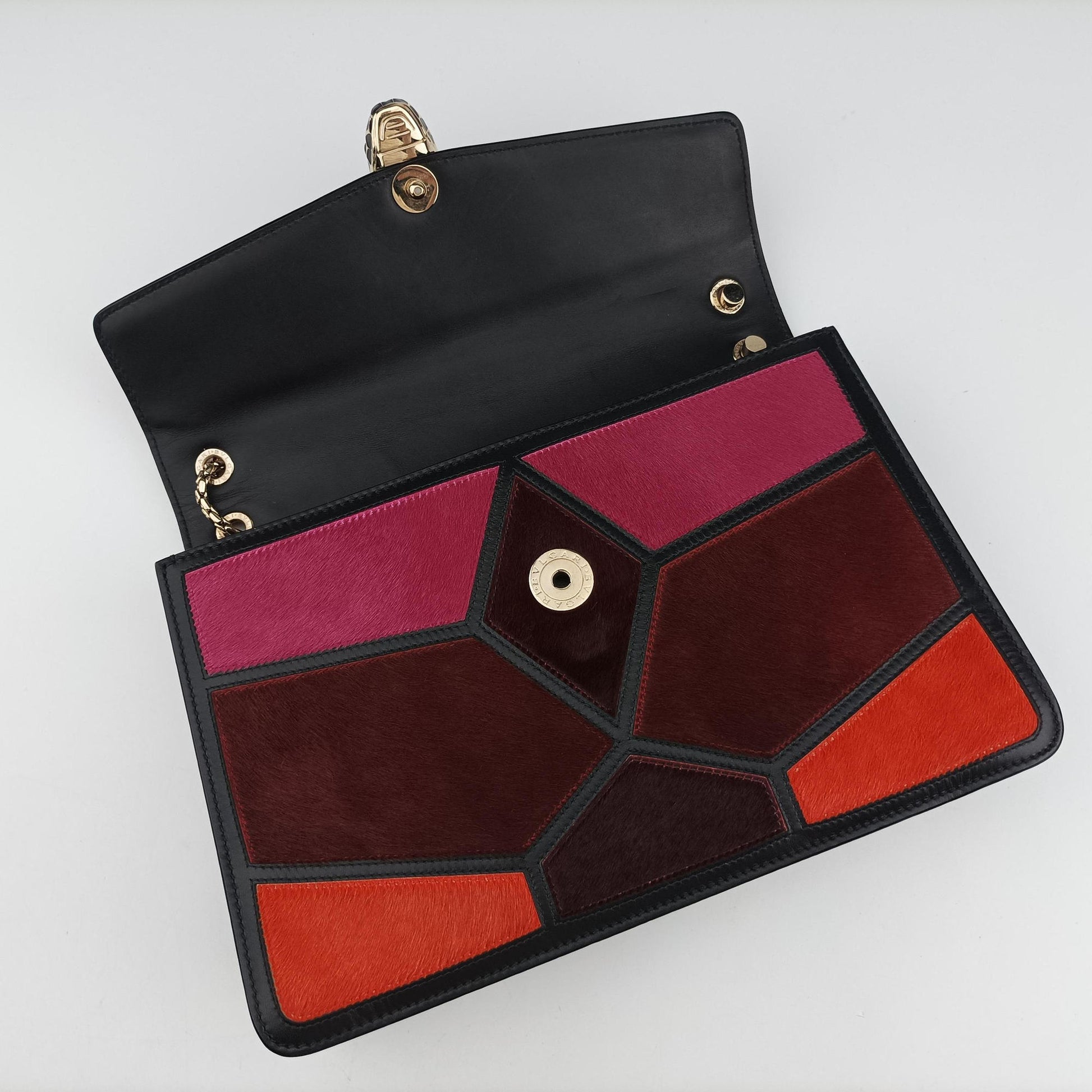 Serpenti Orange×Pink×Bordeaux Pony Hair 2642132Yセルペンティ オレンジ×ピンク×ボルドー ハラコ 2642132Y