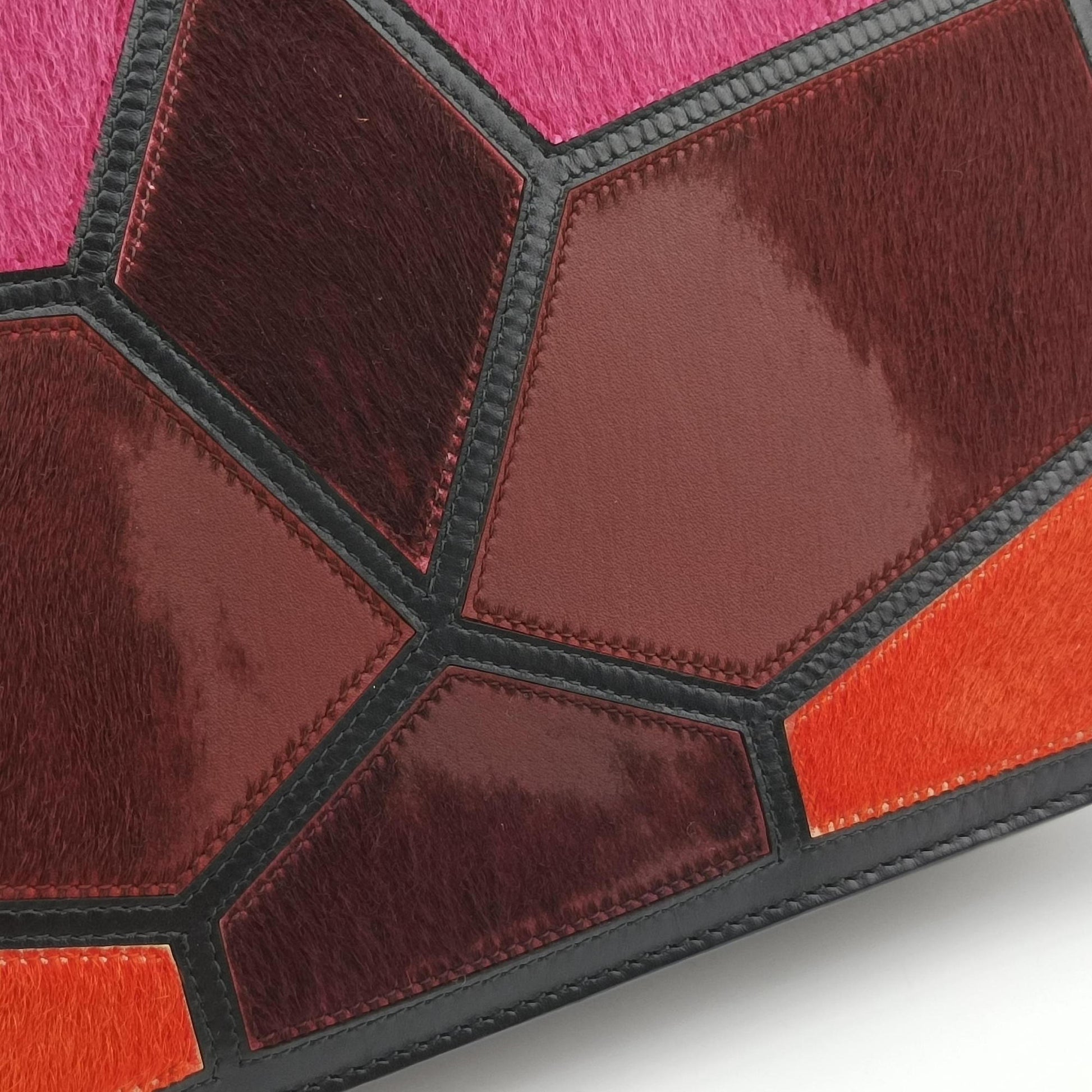 Serpenti Orange×Pink×Bordeaux Pony Hair 2642132Yセルペンティ オレンジ×ピンク×ボルドー ハラコ 2642132Y