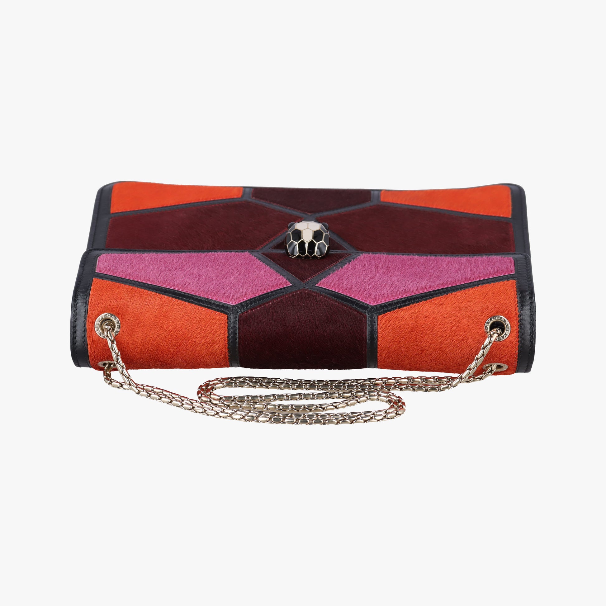 Serpenti Orange×Pink×Bordeaux Pony Hair 2642132Yセルペンティ オレンジ×ピンク×ボルドー ハラコ 2642132Y