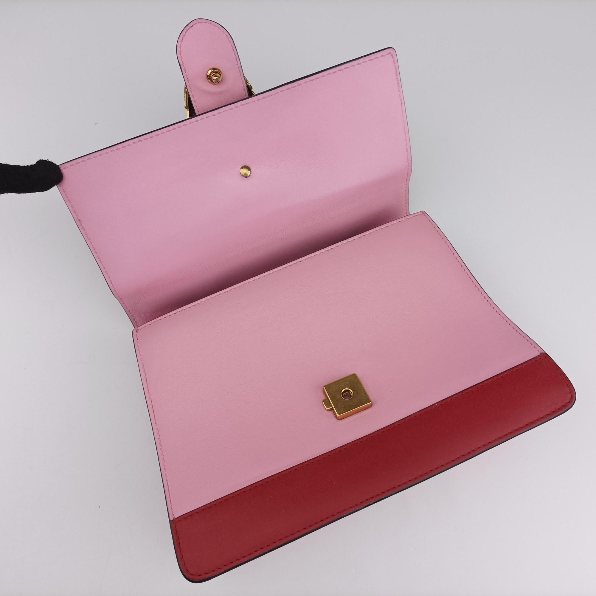 Dionysus Pink×navy×red Leather 448075 E022190560ディオニュソス ピンク×ネイビー×レッド レザー 448075 E022190560