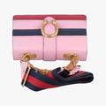 Dionysus Pink×navy×red Leather 448075 E022190560ディオニュソス ピンク×ネイビー×レッド レザー 448075 E022190560