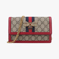 Queen Margaret Beige×Red×Navy PVC coated canvas×leather 476079 クィーンマーガレット ベージュ×レッド×ネイビー PVCコーティングキャンバス×レザー 476079 