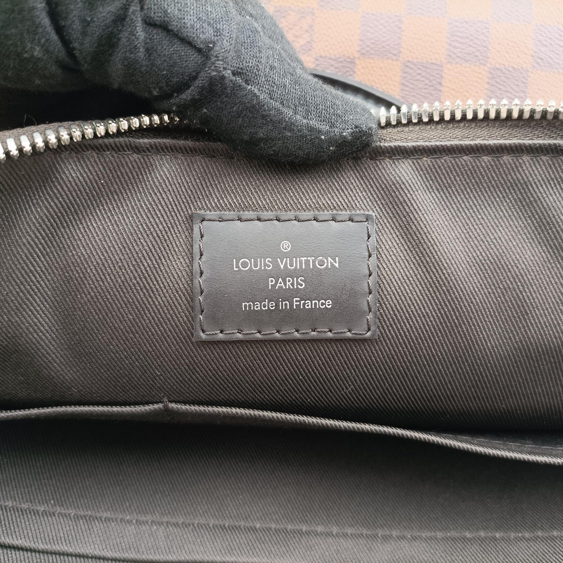 PDJ Port Document Jour Ebene x Noir Damier canvas x leather N41438 MB1136PDJ ポルトドキュマンジュール エベヌ×ノワール ダミエキャンバス×レザー N41438 MB1136