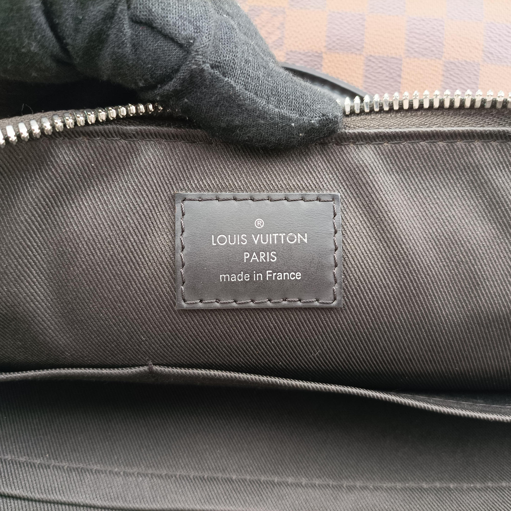PDJ Port Document Jour Ebene x Noir Damier canvas x leather N41438 MB1136PDJ ポルトドキュマンジュール エベヌ×ノワール ダミエキャンバス×レザー N41438 MB1136