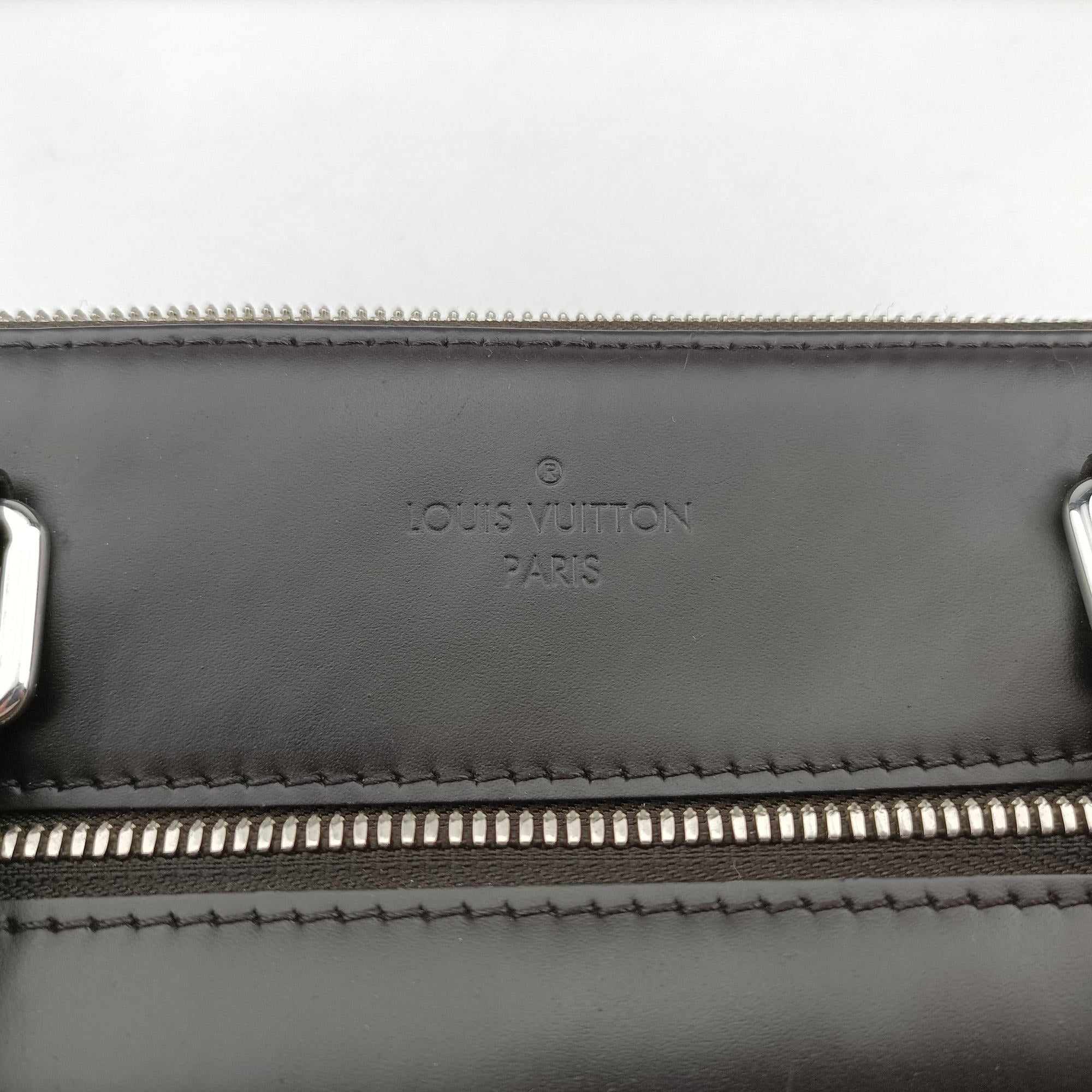 PDJ Port Document Jour Ebene x Noir Damier canvas x leather N41438 MB1136PDJ ポルトドキュマンジュール エベヌ×ノワール ダミエキャンバス×レザー N41438 MB1136