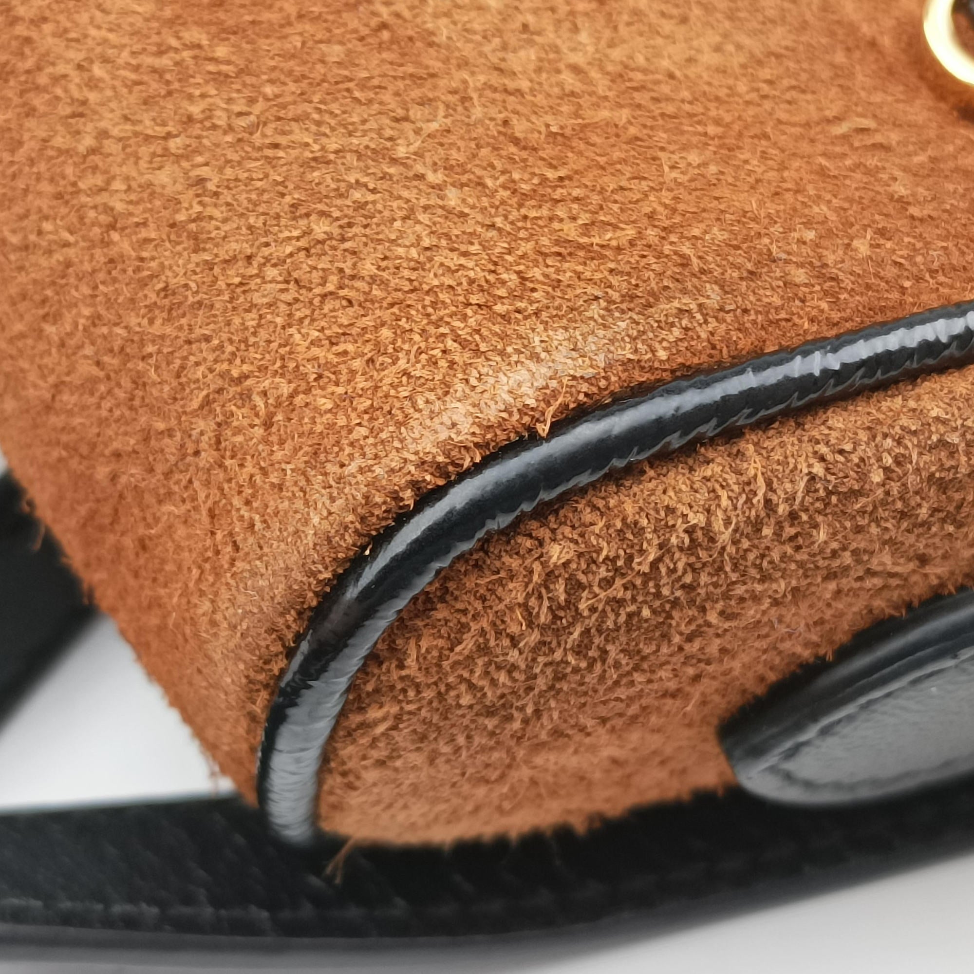 OPHIDIA Brown×black×multi Suede×leather 517350 オフィディア ブラウン×ブラック×マルチ スエード×レザー 517350 