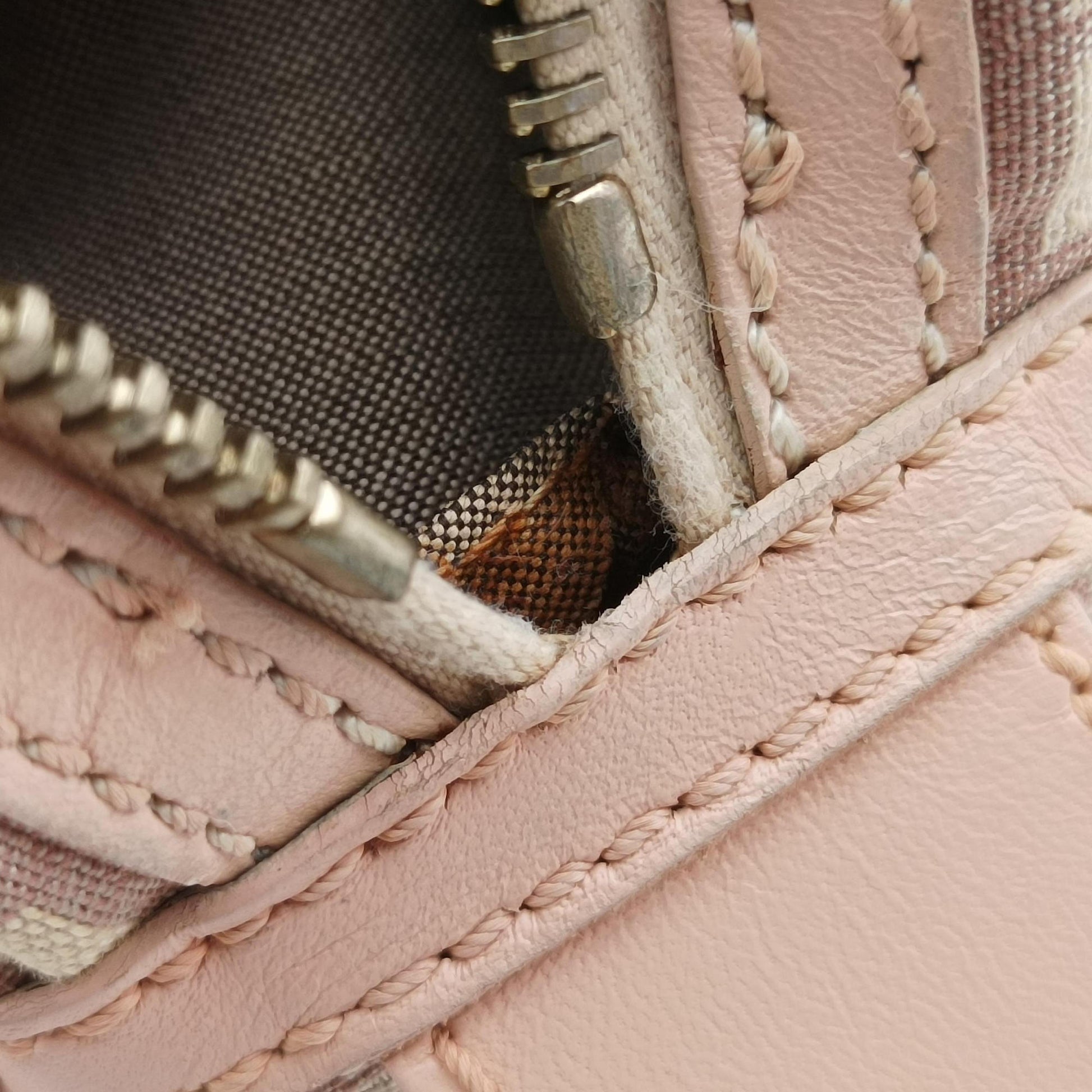 Zucchino Beige×Pink canvas×Leather 8BL074 2288-8BL074-LPN-059ズッキーノ ベージュ×ピンク キャンバス×レザー 8BL074 2288-8BL074-LPN-059