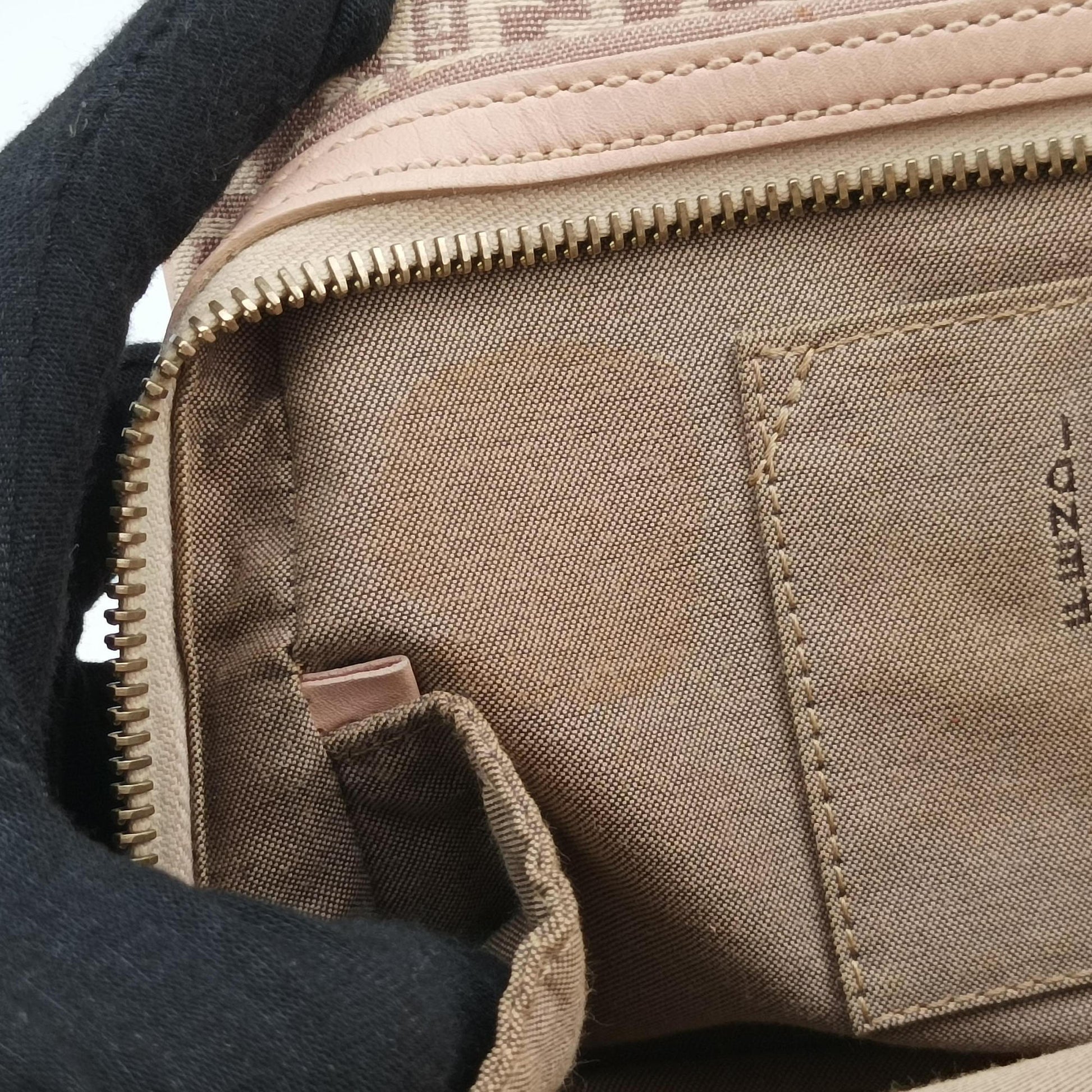 Zucchino Beige×Pink canvas×Leather 8BL074 2288-8BL074-LPN-059ズッキーノ ベージュ×ピンク キャンバス×レザー 8BL074 2288-8BL074-LPN-059