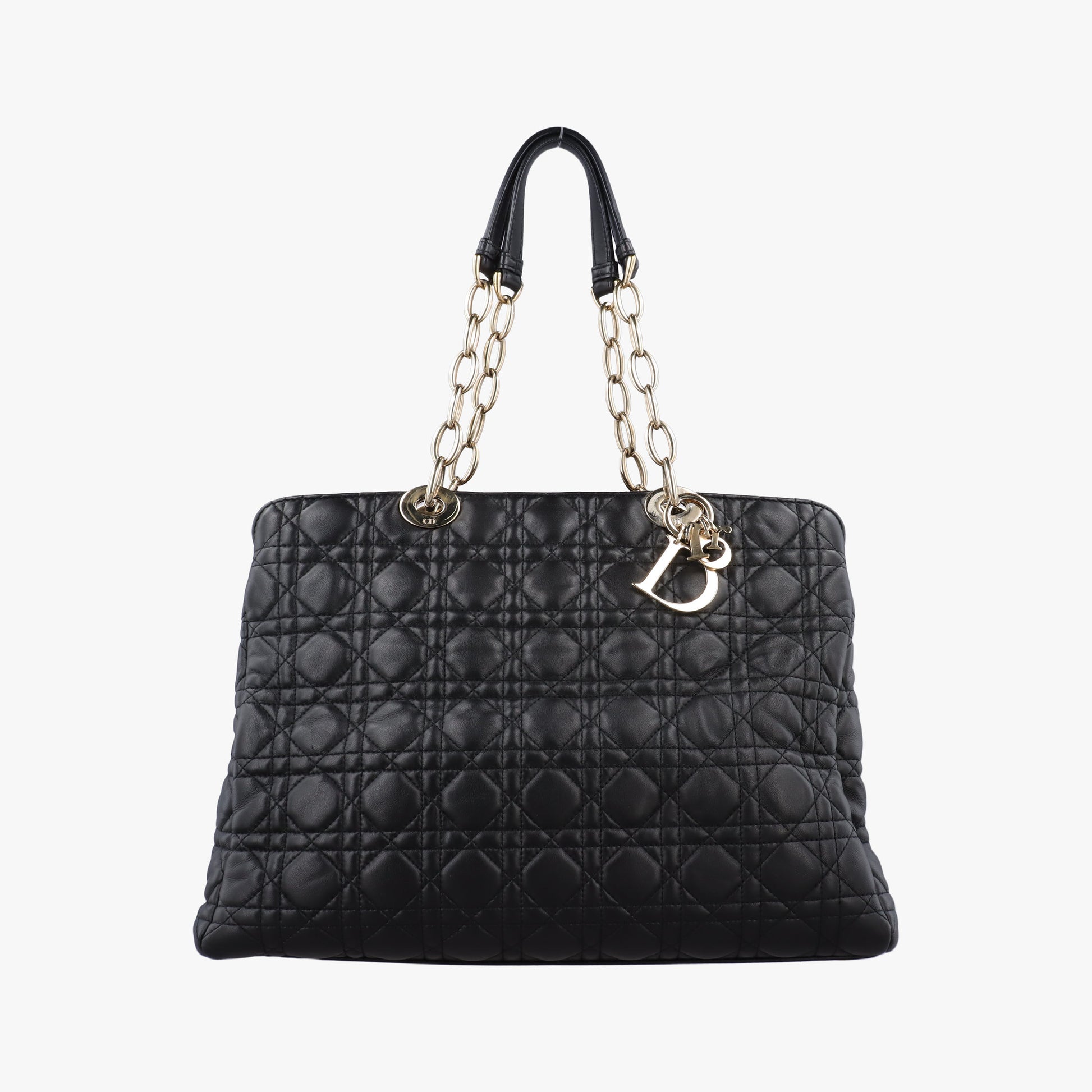 Cannage Dior Soft Shopping Black lambskin 17-BO-0154ディオールソフト ブラック ラムスキン 17-BO-0154
